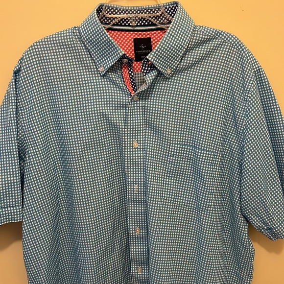 Tailorbyrd Men’s button down short sleeve style shirt, 2XLT - Picture 2 of 7